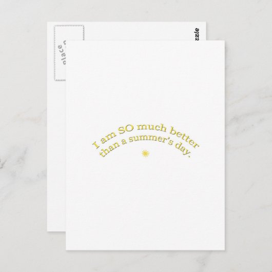 夏の日 ポストカード (正面/裏面)