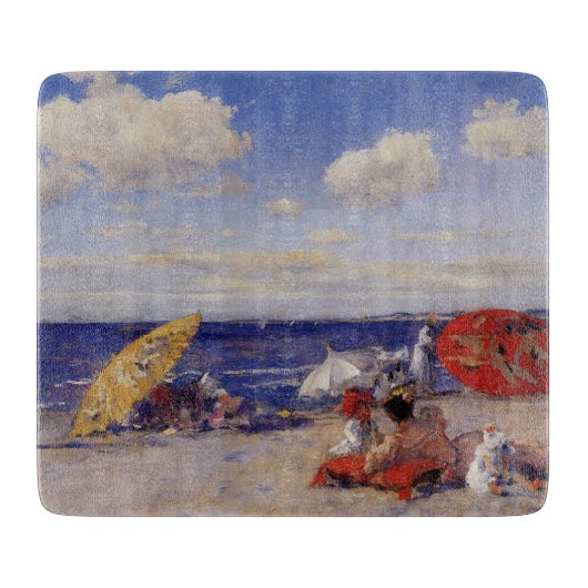 夏の日 – 海辺(ビーチ風景) カッティングボード (正面)