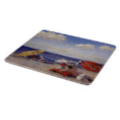 夏の日 – 海辺(ビーチ風景) カッティングボード (角)