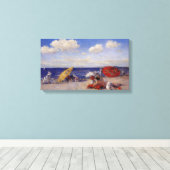 夏の日 – 海辺(ビーチ風景) キャンバスプリント (インサイチュ (ウッドフロア))