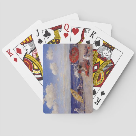 夏の日 – 海辺(ビーチ風景) トランプ (裏面)