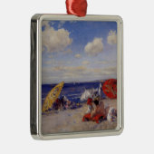 夏の日 – 海辺(ビーチ風景) メタルオーナメント (右)
