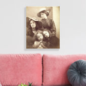 夏の日, c.1866 (コロディオからの卵白プリント キャンバスプリント (インサイチュ (リビング))