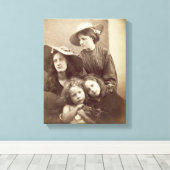 夏の日, c.1866 (コロディオからの卵白プリント キャンバスプリント (インサイチュ (ウッドフロア))