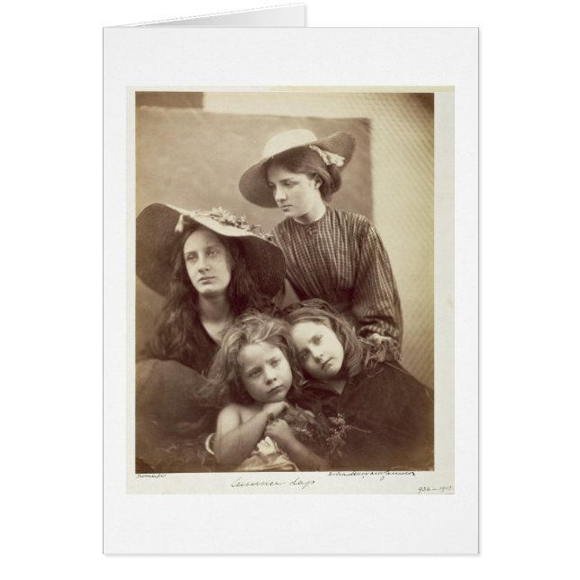 夏の日、c.1866 (collodioからの卵白のプリント (正面)