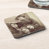 夏の日、c.1866 (collodioからの卵白のプリント コースター (左側)