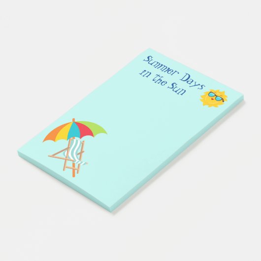夏の日Sun Post-It Notes ポストイット (アングル)