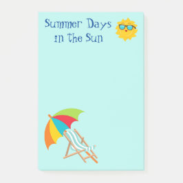 夏の日Sun Post-It Notes ポストイット