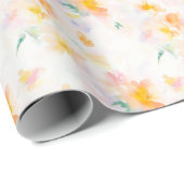 夏の春の花 エレガントな花のギフト ラッピングペーパー (ロールコーナー)