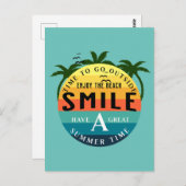 夏の時素晴らし間がある ポストカード (正面/裏面)