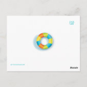 夏の時間おもしろいここにハガキおもしろいー ポストカード (裏面)