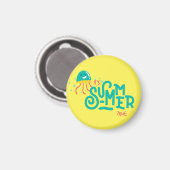 夏の時間だ|タコおもしろい マグネット (正面/裏面)