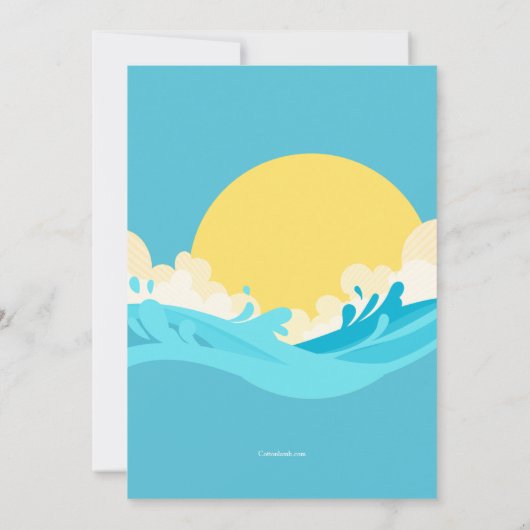 夏の時間だ 招待状 (裏面)