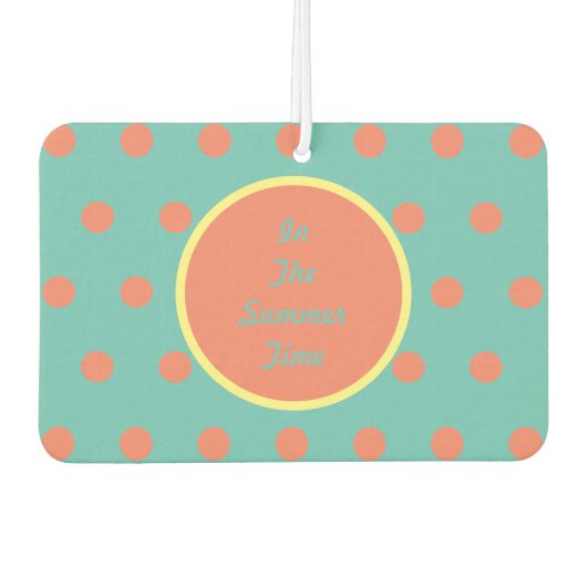 夏の時間に車の空気フレッシュナー(アクア&サンゴ カーエアーフレッシュナー (正面)