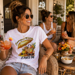 夏の時間はポーチの時間 トライブレンドTシャツ