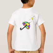 夏の時間オクトゥパスキッズTシャツ Tシャツ (裏面)