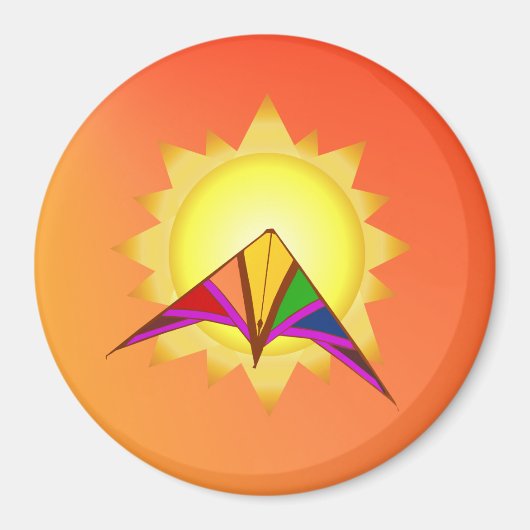 夏の時間カイトマグネット マグネット (正面)