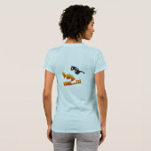夏の時間フラワーアプリ。Tシャツ Tシャツ (裏面フル)