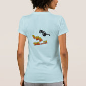 夏の時間フラワーアプリ。Tシャツ Tシャツ (裏面)