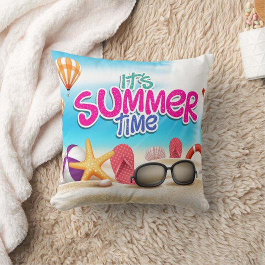 夏の時間枕 クッション (ブランケット)