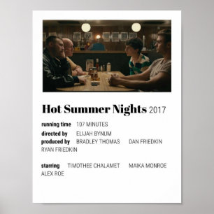 夏の暑い夜の映画 ポスター