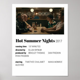 夏の暑い夜の映画 ポスター