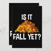 夏の暑さに疲れおもしろいたがまだ秋だ 招待状 (正面/裏面)