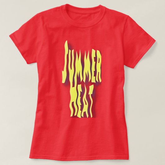 夏の暑さに負けないレディース Tシャツ (デザイン正面)
