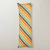 夏の暖かさのストライプなパターン ボディピロー (裏面 (縦))