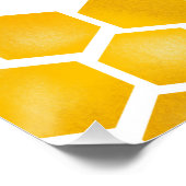 夏の最初の蜂の日1番目の誕生日ウェルカムサイン ポスター (コーナー)