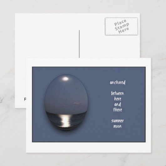 夏の月はがき ポストカード (正面/裏面)