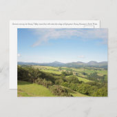 夏の朝のコンウィバレー ポストカード (正面/裏面)