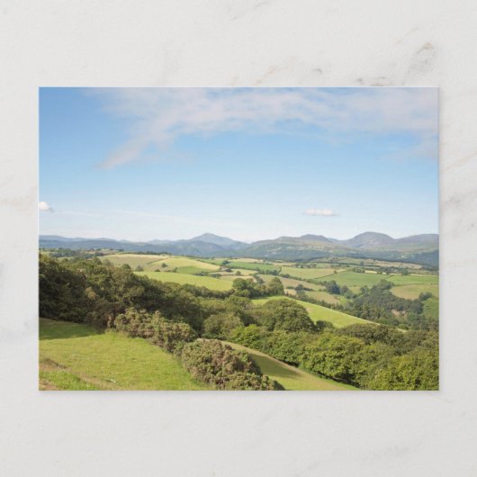 夏の朝のコンウィバレー ポストカード (正面)