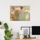 夏の朝 ポスター (ホームオフィス)