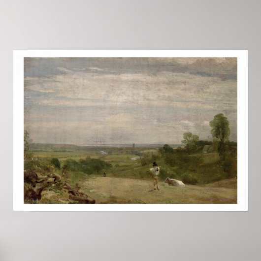 夏の朝:ランガムのDedham ポスター (正面)