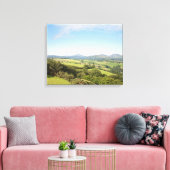 夏の朝Conwy ValleyポストカードポスターFa キャンバスプリント (インサイチュ (リビング))
