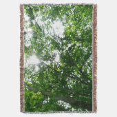 夏の木々を見上げて スローブランケット (正面縦)