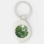 夏の木々を見上げる キーホルダー (正面)