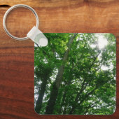 夏の木々を見上げる キーホルダー (正面)