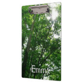 夏の木々を見上げる クリップボード (左)