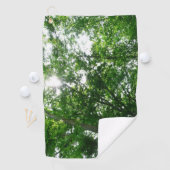 夏の木々を見上げる ゴルフタオル (インサイチュ)