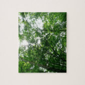 夏の木々を見上げる ジグソーパズル (縦)