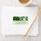 夏の木々を見上げる ラベル (インサイチュ)