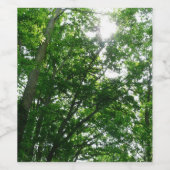 夏の木々を見上げる ワインラベル (シングルラベル)