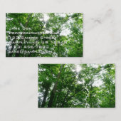 夏の木々を見上げる 名刺 (正面/裏面)