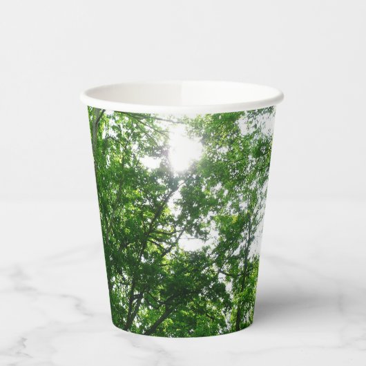 夏の木々を見上げる 紙コップ (左)