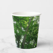 夏の木々を見上げる 紙コップ (正面)