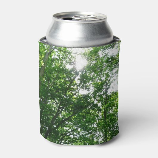 夏の木々を見上げる 缶クーラー (缶正面)