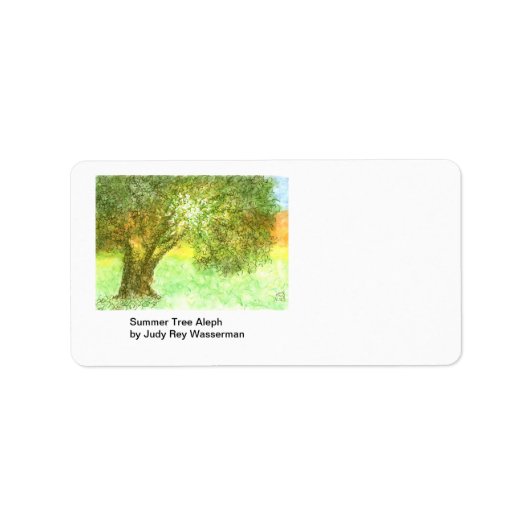 夏の木のアレフのラベル ラベル (正面)