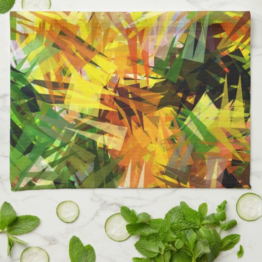 夏の木 キッチンタオル (折り畳み)